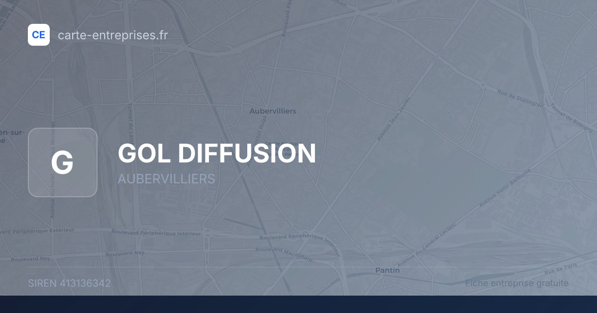 GOL DIFFUSION — 413136342 — fiche entreprise