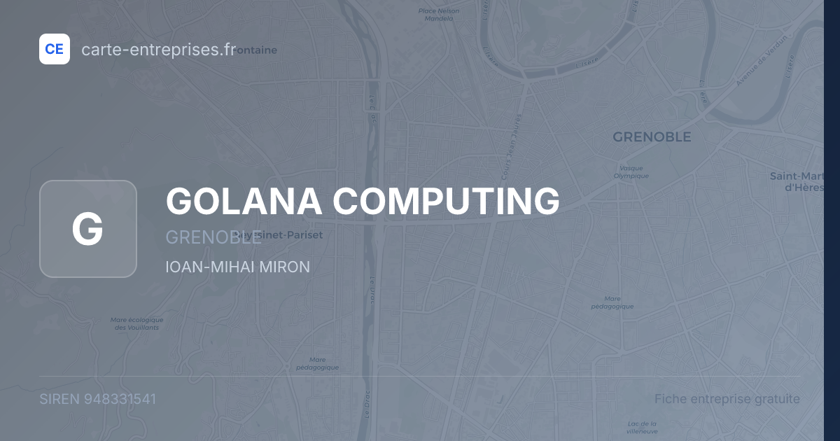 GOLANA COMPUTING — 948331541 — fiche entreprise