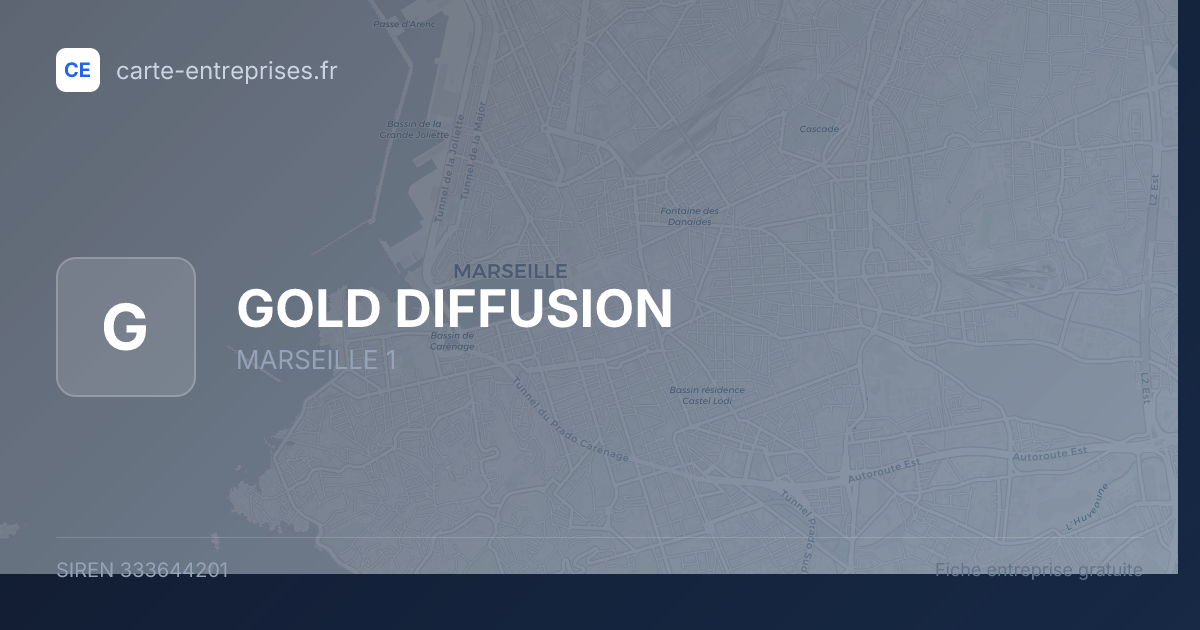 GOLD DIFFUSION — 333644201 — fiche entreprise