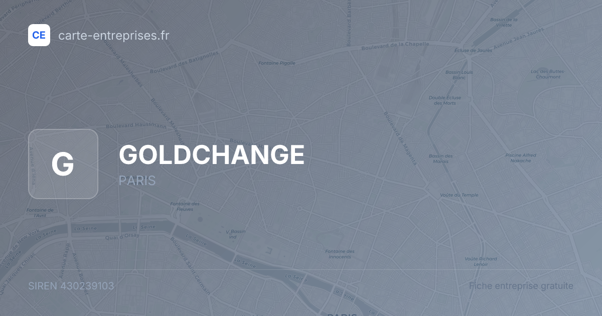 GOLDCHANGE — 430239103 — fiche entreprise