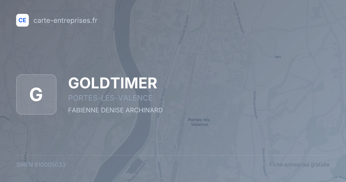 GOLDTIMER — 810005033 — fiche entreprise