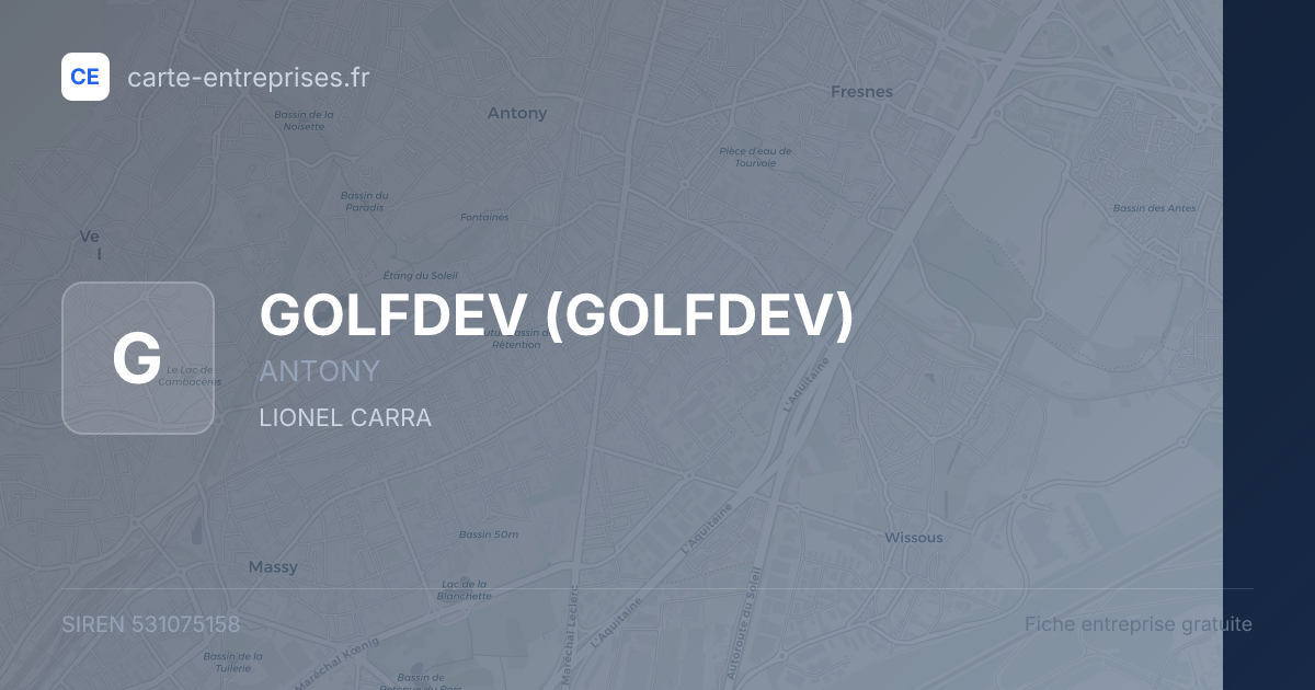 GOLFDEV — 531075158 — fiche entreprise