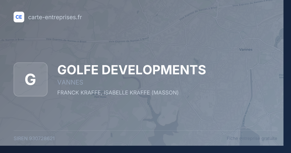 GOLFE DEVELOPMENTS — 930728621 — fiche entreprise