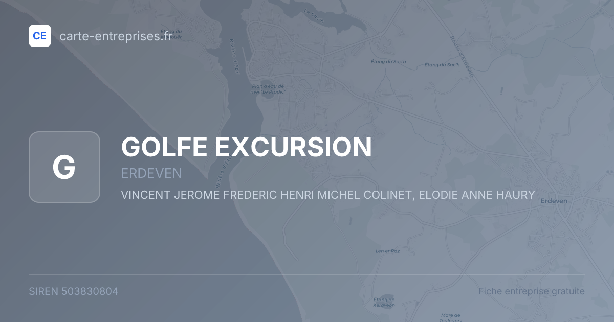 GOLFE EXCURSION — 503830804 — fiche entreprise