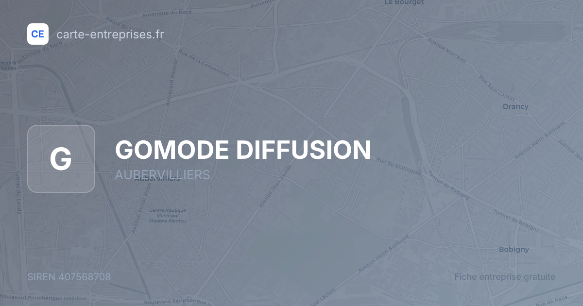 GOMODE DIFFUSION — 407568708 — fiche entreprise