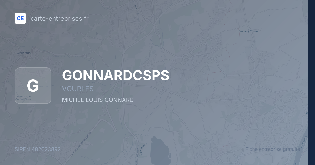 GONNARDCSPS — 482023892 — fiche entreprise