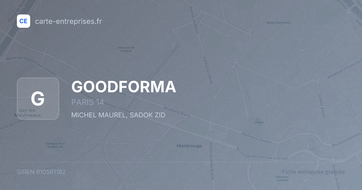 GOODFORMA — 910561182 — fiche entreprise