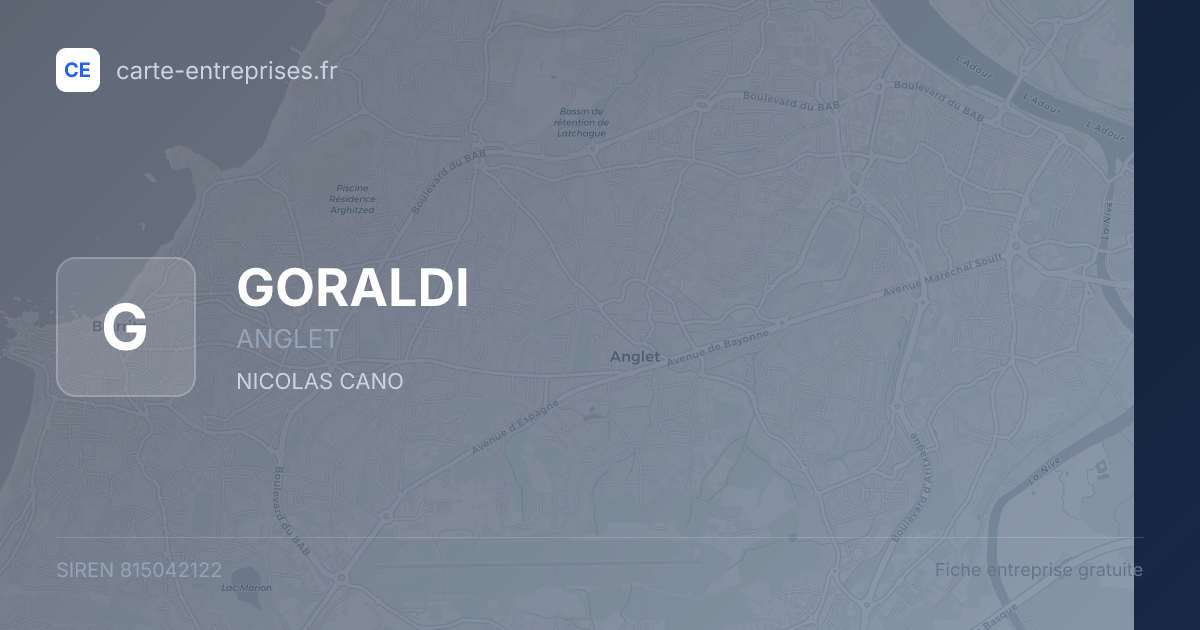 GORALDI — 815042122 — fiche entreprise