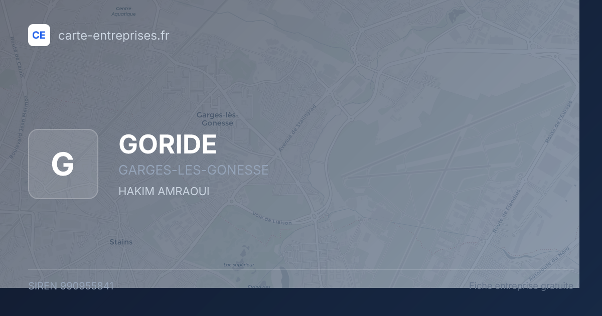 GORIDE — 990955841 — fiche entreprise
