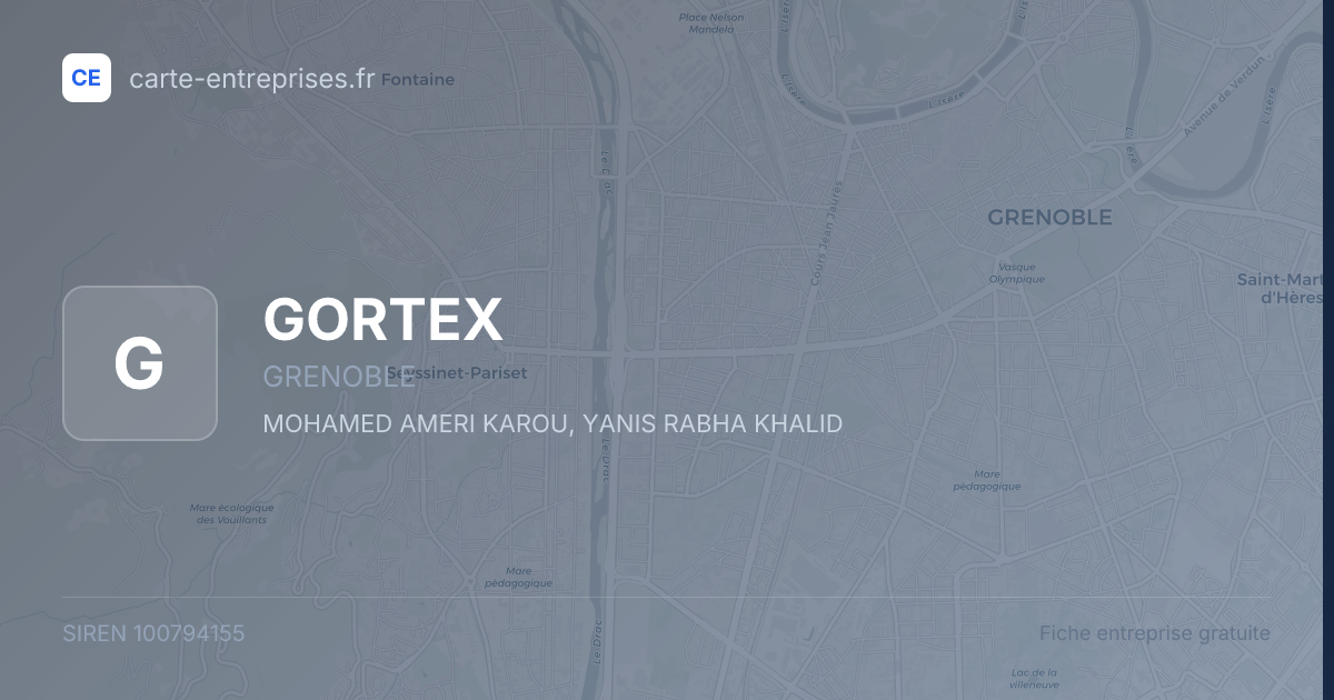 GORTEX — 100794155 — fiche entreprise