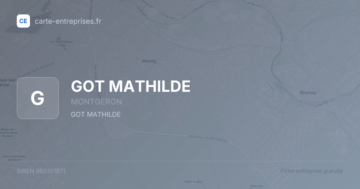 GOT MATHILDE — 960101871 — fiche entreprise