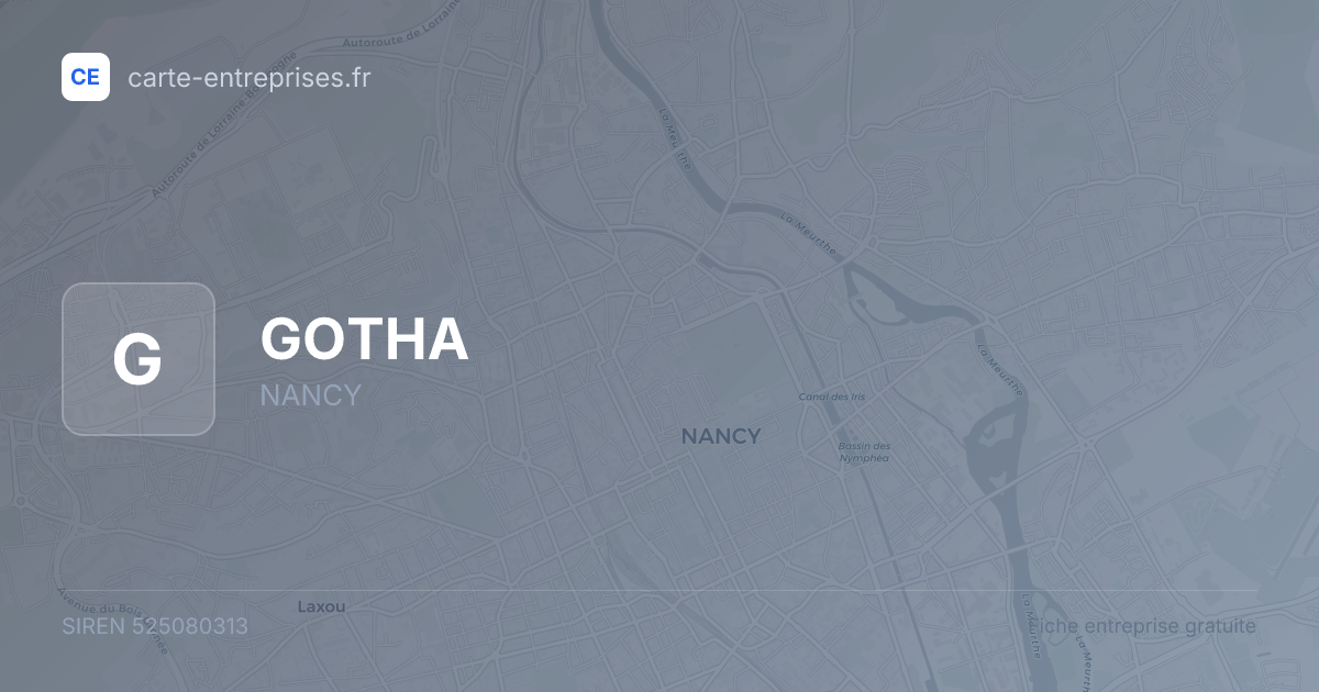 GOTHA — 525080313 — fiche entreprise