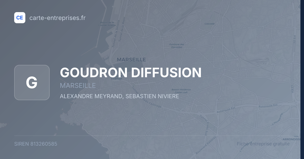 GOUDRON DIFFUSION — 813260585 — fiche entreprise