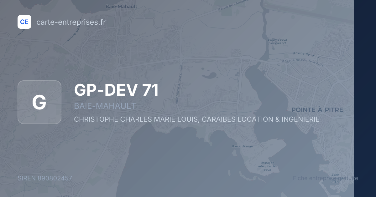 GP-DEV 71 — 890802457 — fiche entreprise