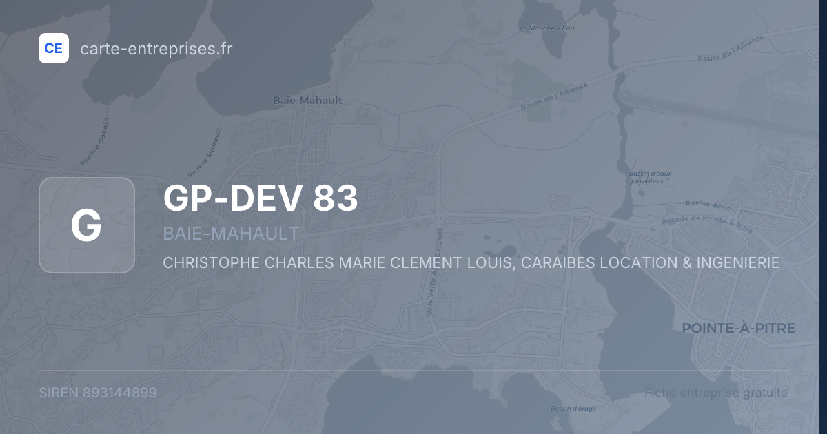 GP-DEV 83 — 893144899 — fiche entreprise