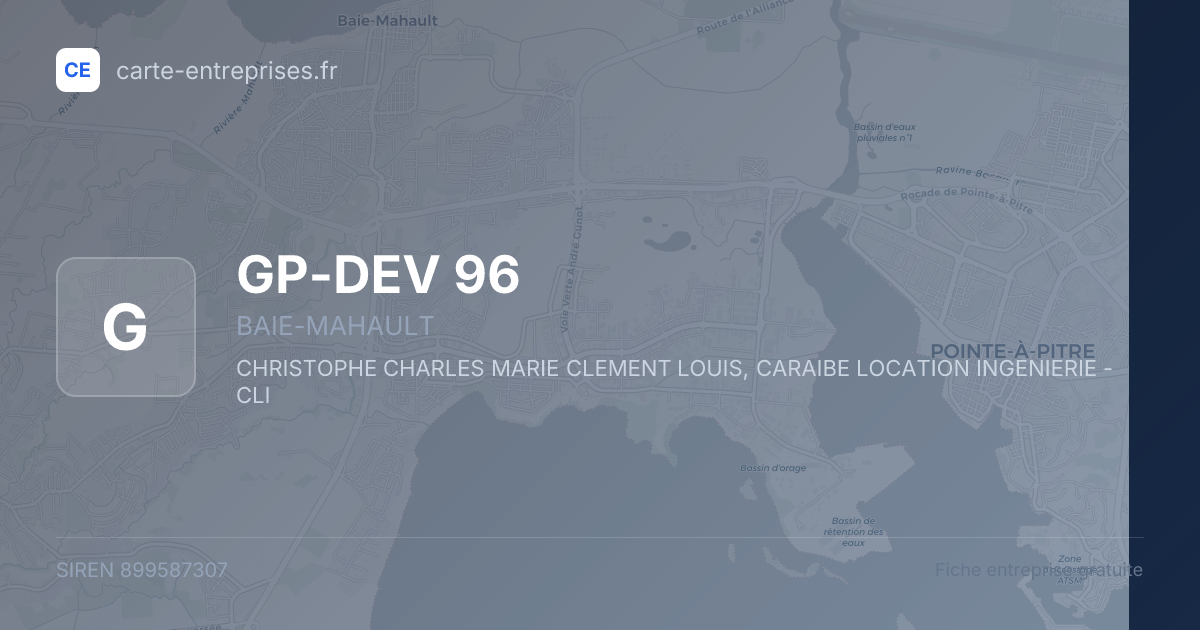 GP-DEV 96 — 899587307 — fiche entreprise