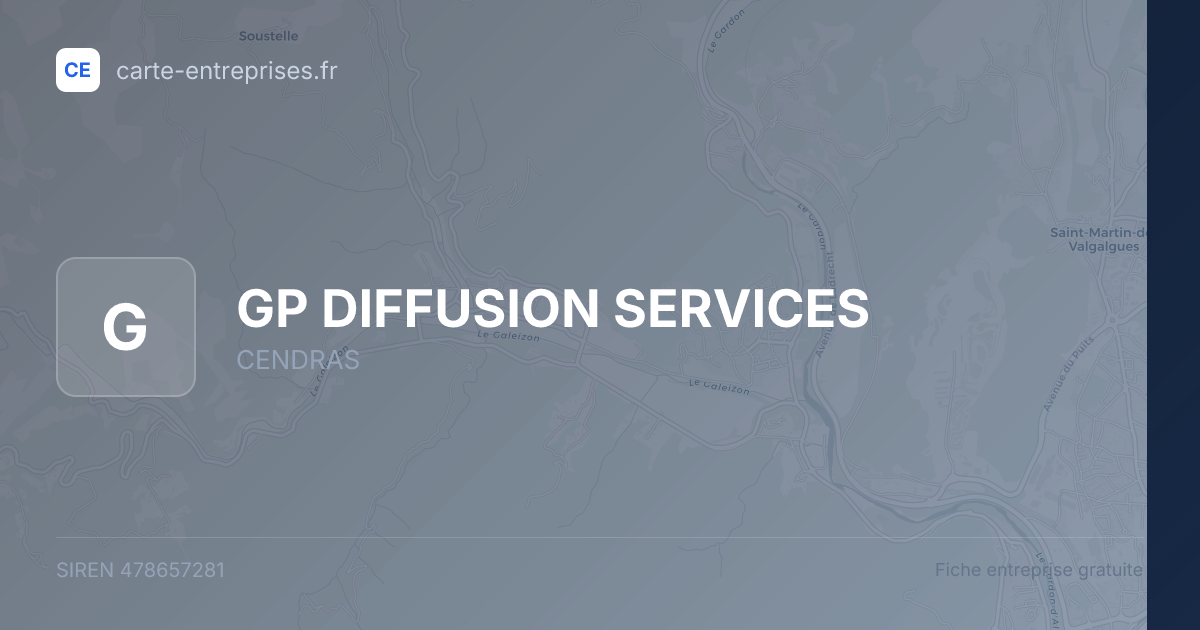 GP DIFFUSION SERVICES — 478657281 — fiche entreprise
