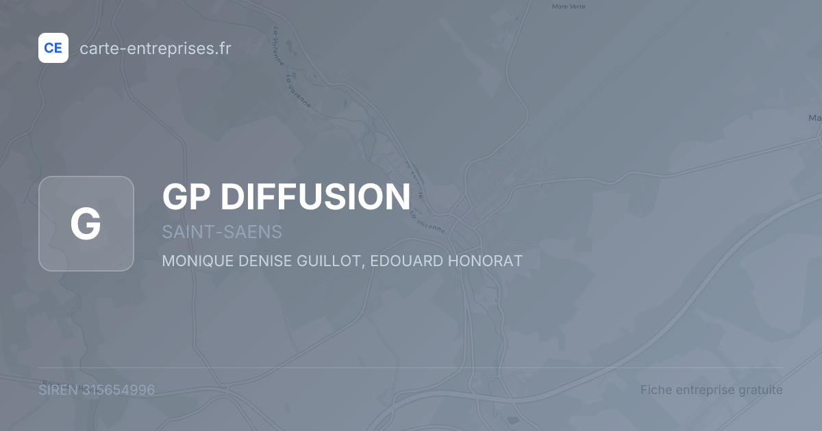 GP DIFFUSION — 315654996 — fiche entreprise