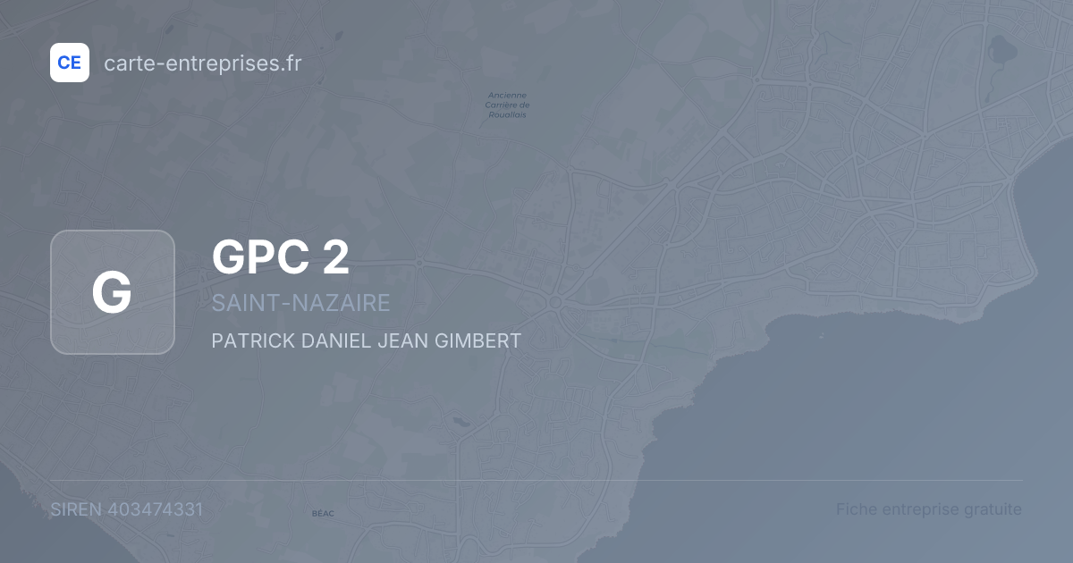 GPC 2 — 403474331 — fiche entreprise