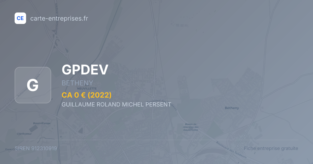 GPDEV — 912310919 — fiche entreprise