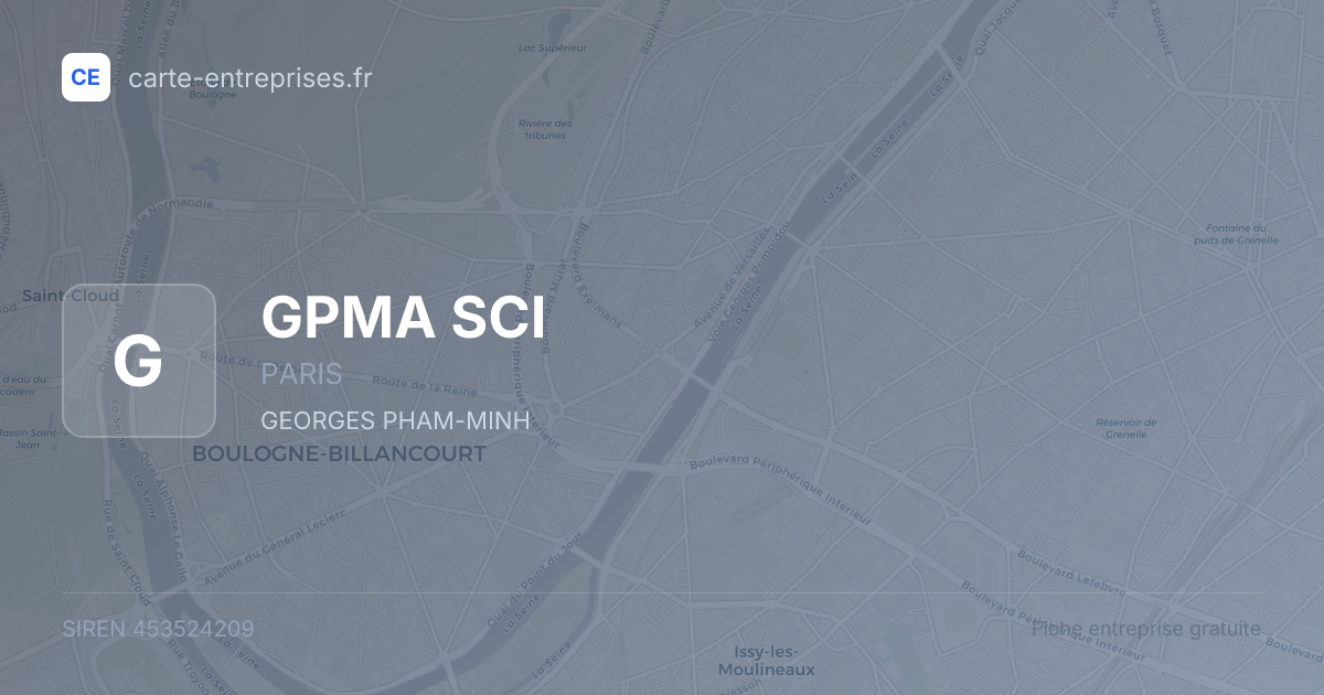 GPMA SCI — 453524209 — fiche entreprise