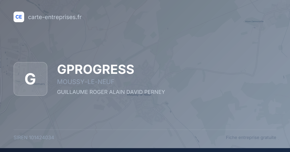 GPROGRESS — 101424034 — fiche entreprise