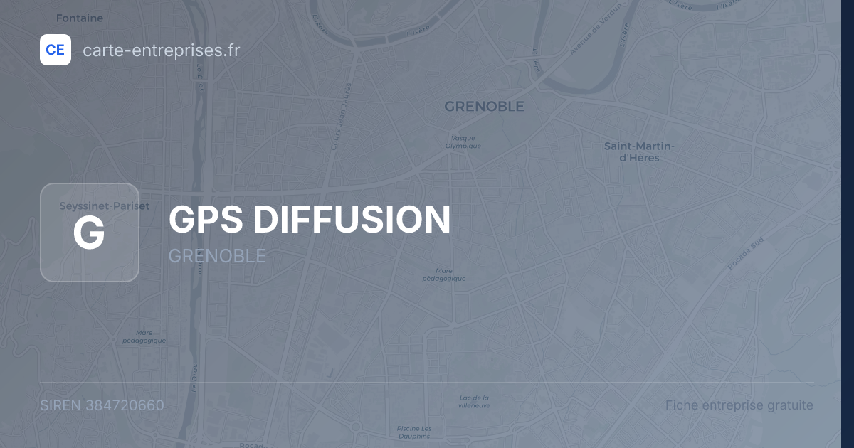 GPS DIFFUSION — 384720660 — fiche entreprise