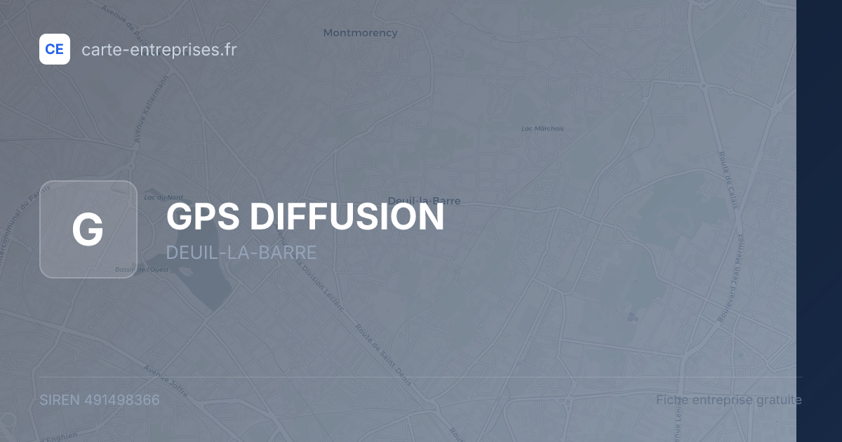GPS DIFFUSION — 491498366 — fiche entreprise