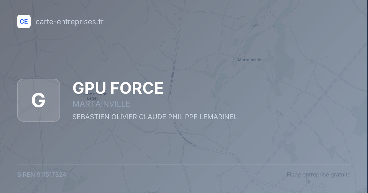 GPU FORCE — 911517324 — fiche entreprise