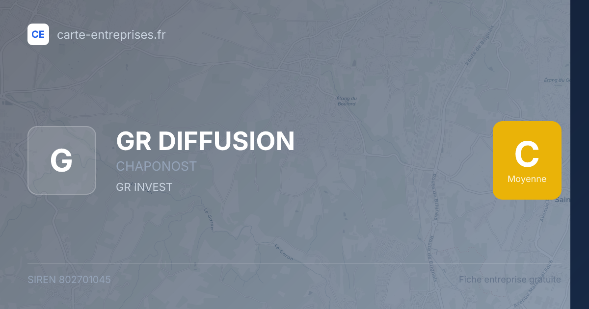 GR DIFFUSION — 802701045 — fiche entreprise