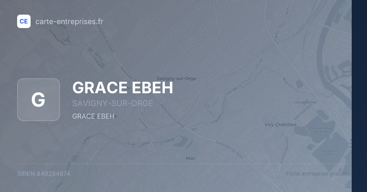 GRACE EBEH — 849284674 — fiche entreprise