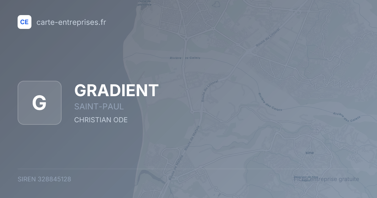 GRADIENT — 328845128 — fiche entreprise