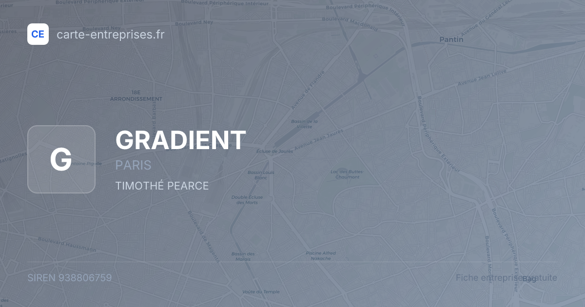 GRADIENT — 938806759 — fiche entreprise