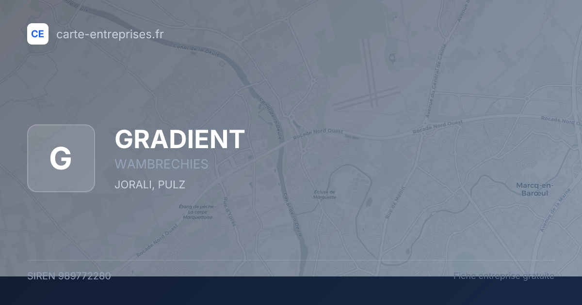 GRADIENT — 989772280 — fiche entreprise