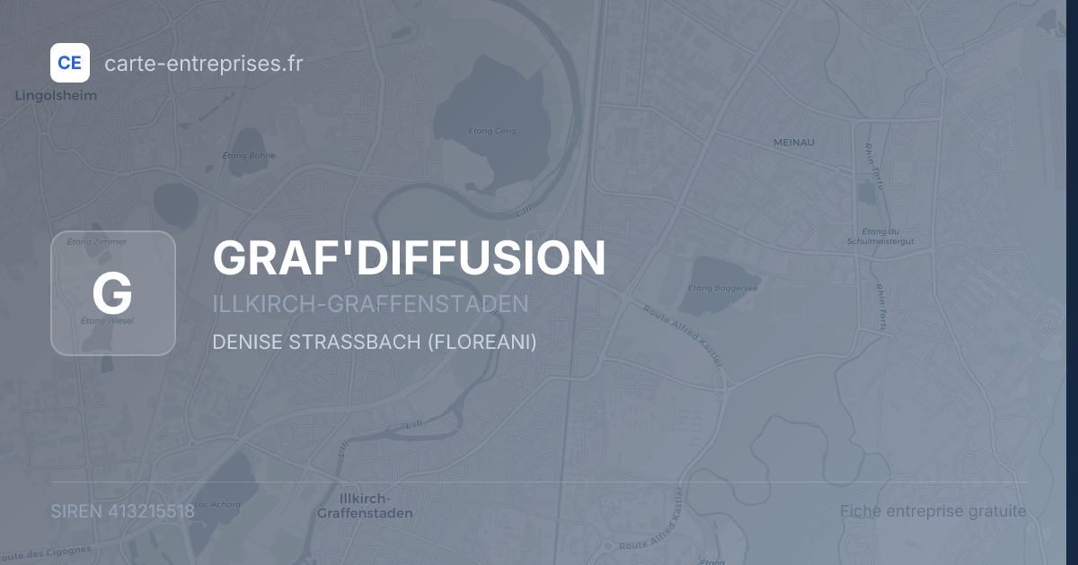 GRAF'DIFFUSION — 413215518 — fiche entreprise