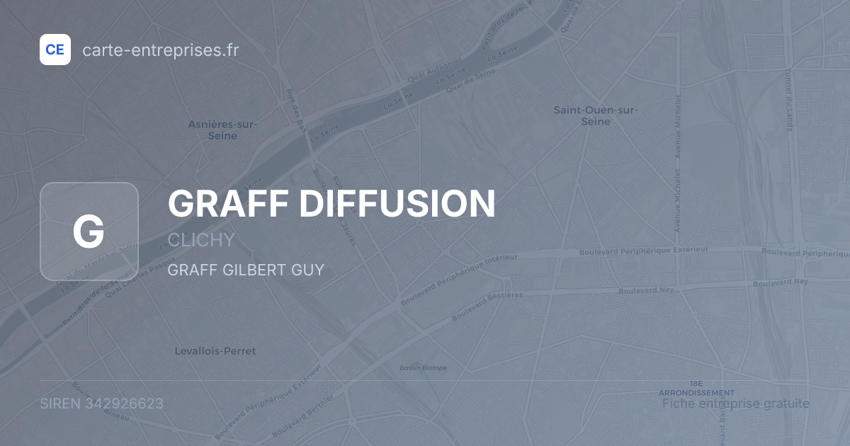 GRAFF DIFFUSION — 342926623 — fiche entreprise