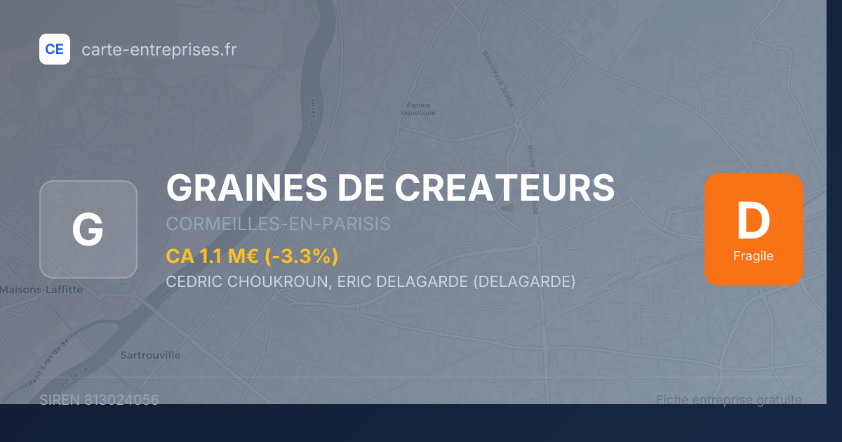 GRAINES DE CREATEURS — 813024056 — fiche entreprise
