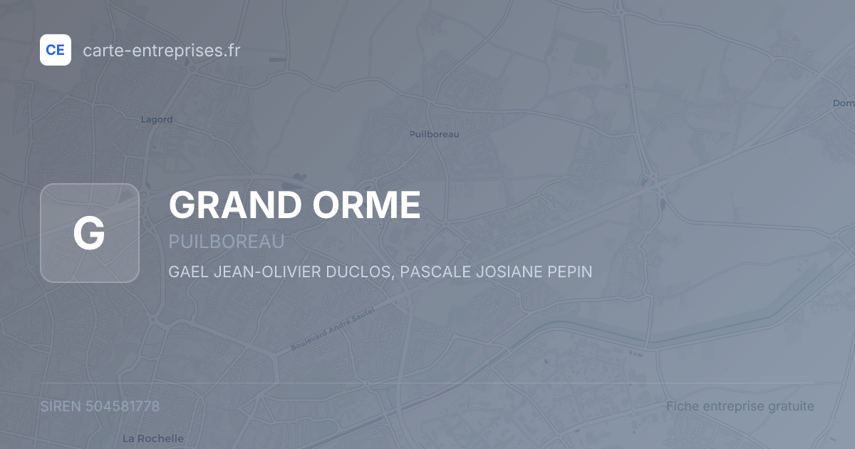 GRAND ORME — 504581778 — fiche entreprise
