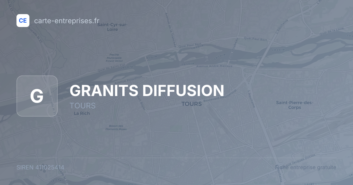 GRANITS DIFFUSION — 411025414 — fiche entreprise