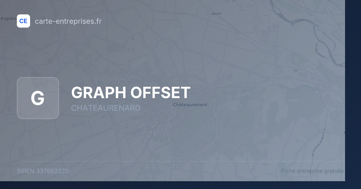 GRAPH OFFSET — 337662225 — fiche entreprise