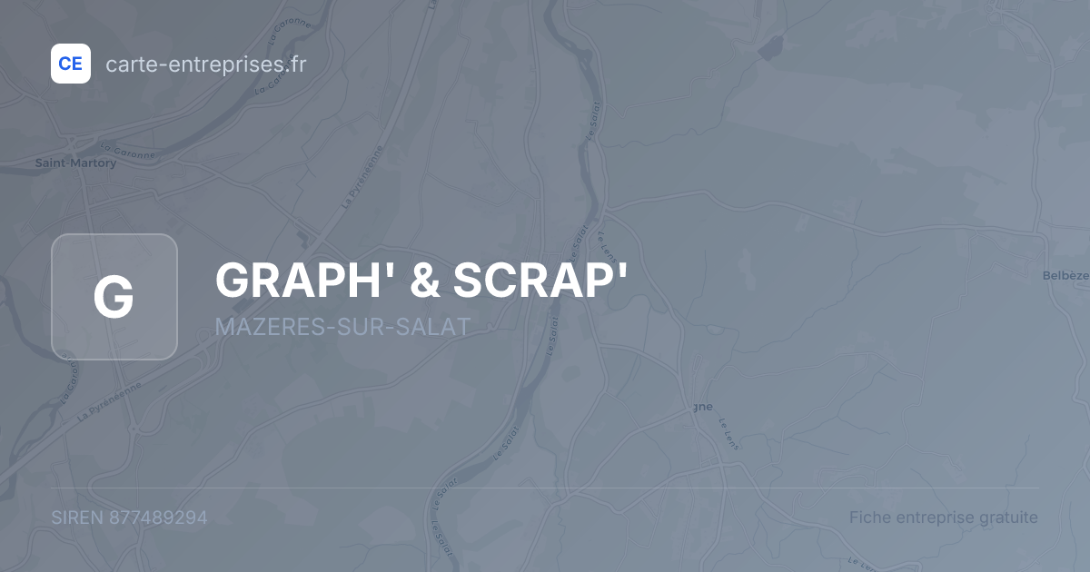 GRAPH' & SCRAP' — 877489294 — fiche entreprise