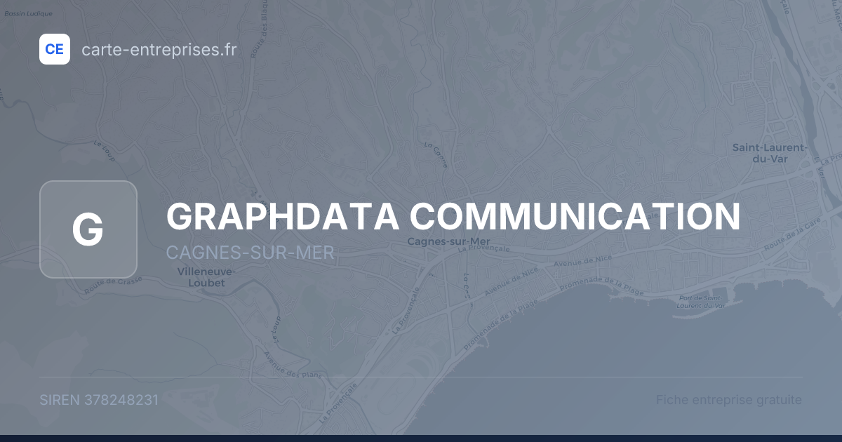GRAPHDATA COMMUNICATION — 378248231 — fiche entreprise
