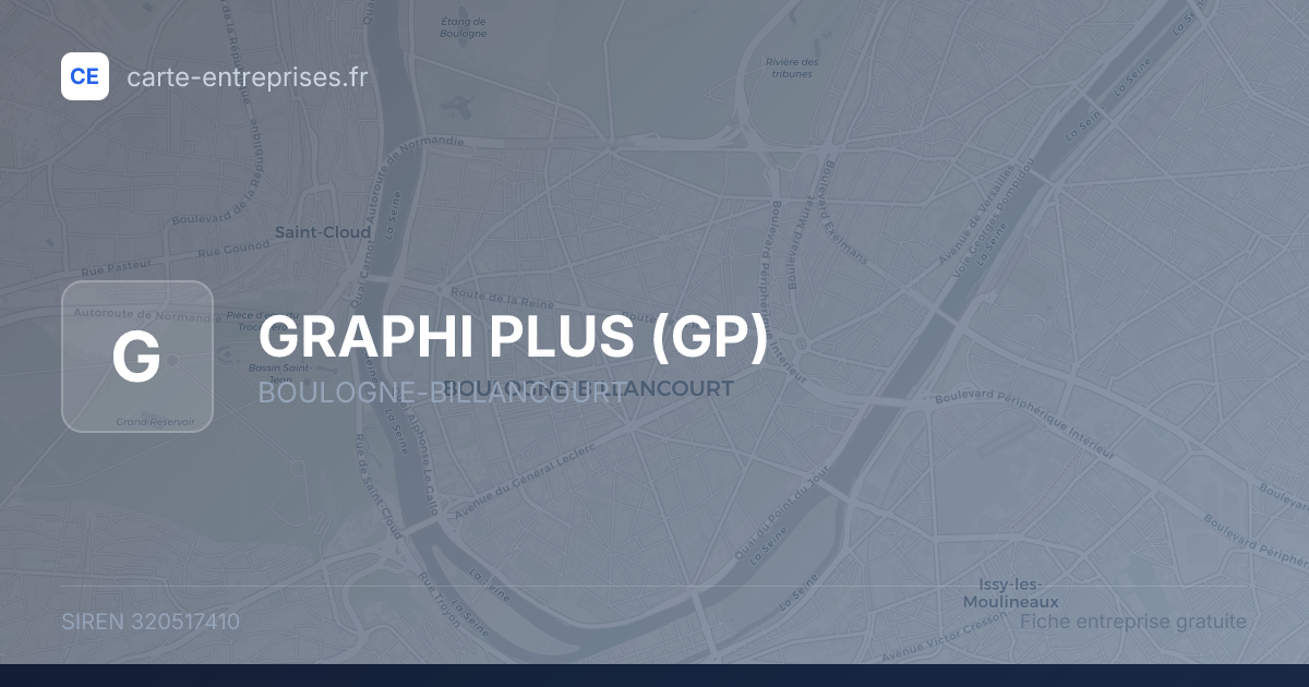 GRAPHI PLUS (GP) — 320517410 — fiche entreprise