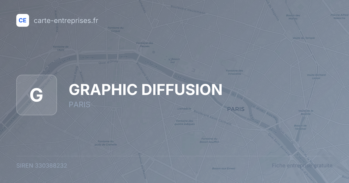 GRAPHIC DIFFUSION — 330388232 — fiche entreprise