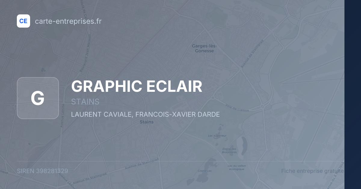 GRAPHIC ECLAIR — 398281329 — fiche entreprise