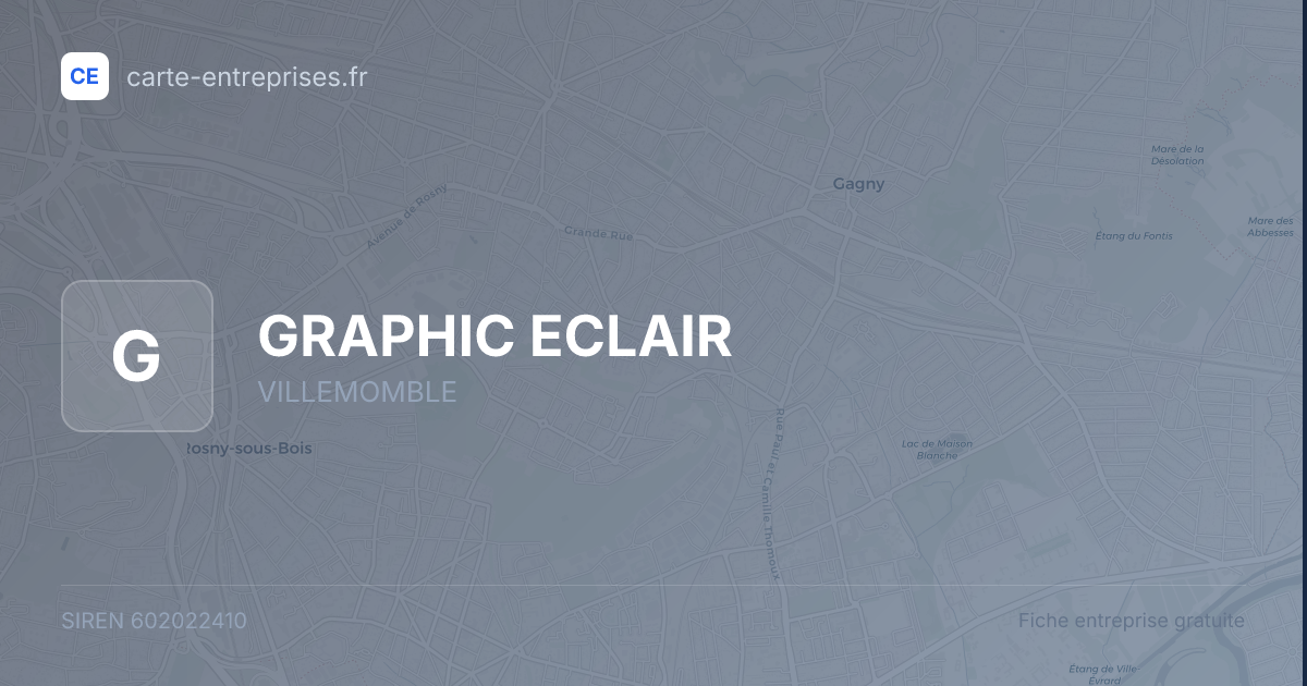 GRAPHIC ECLAIR — 602022410 — fiche entreprise
