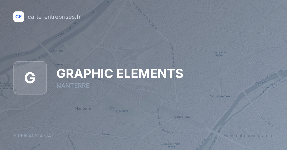 GRAPHIC ELEMENTS — 403147747 — fiche entreprise