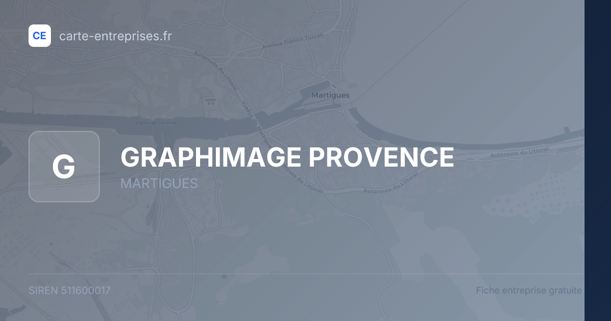 GRAPHIMAGE PROVENCE — 511600017 — fiche entreprise