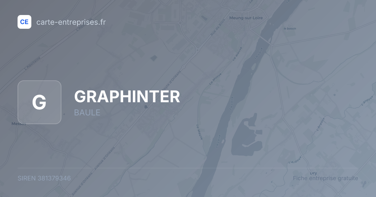 GRAPHINTER — 381379346 — fiche entreprise
