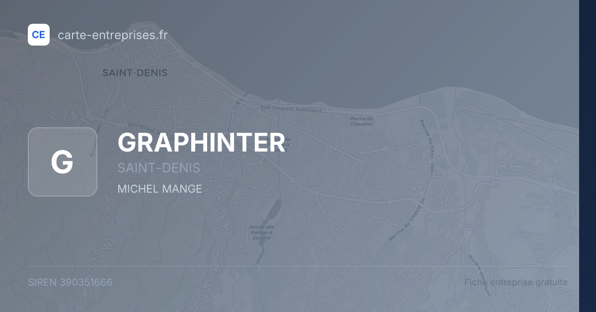 GRAPHINTER — 390351666 — fiche entreprise